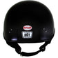 Outlaw T68 'The O.G.' Gloss Black Advanced DOT Skull Cap Motorcycle Helmet