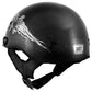 Outlaw T-70 'Freedom Skull' Advanced Motorcycle Half Helmet with Removable Visor