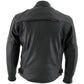 Vulcan VNE98431 Men's 'Ace' Black Advanced Leather Protective Motorcycle Jacket with CE Armor