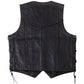 Hot Leathers VSM1033 Men's Black 'Classic Side Lace' Leather Vest