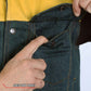Hot Leathers VSM6103 Men's '2-Tone' Leather and Denim Club Style Biker Vest