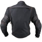 Vulcan VTZ910 Men's Matte Black 'Street' Motorcycle Leather Protective Jacket with CE Armor