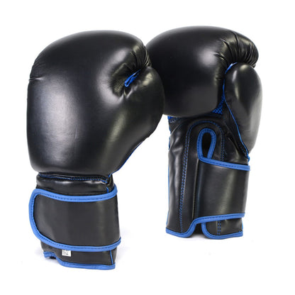 X-Fitness XF2000 Gel Boxing Kickboxing Punching Bag Gloves-BLK/BLUE