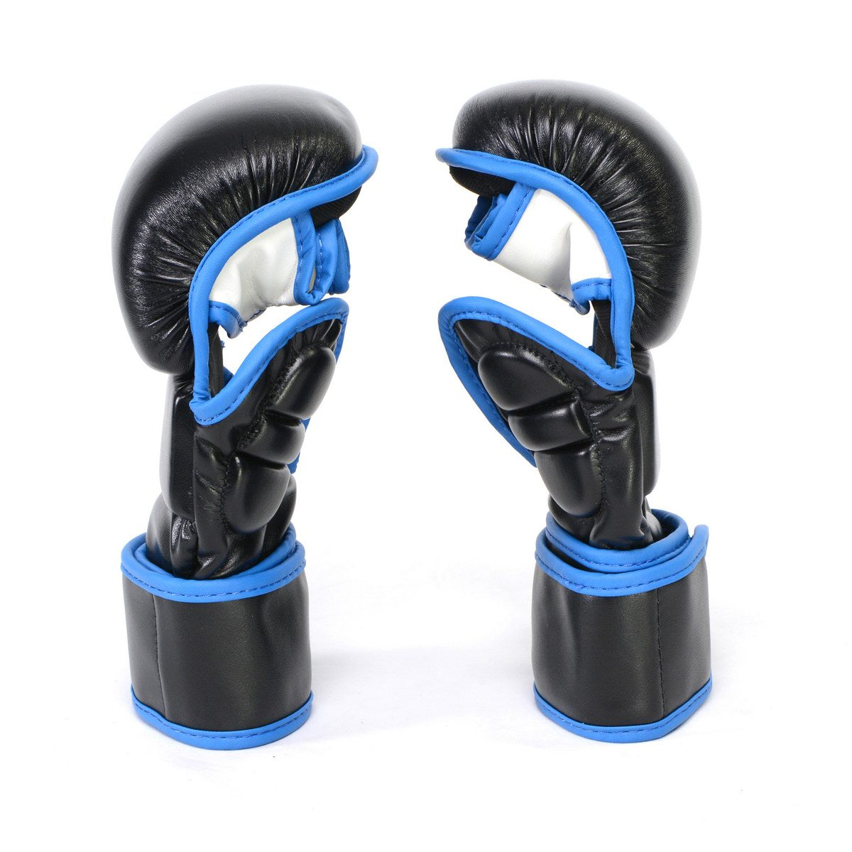 X-Fitness XF2001 7 oz MMA Hybrid Sparring Gloves-BLK/BLUE