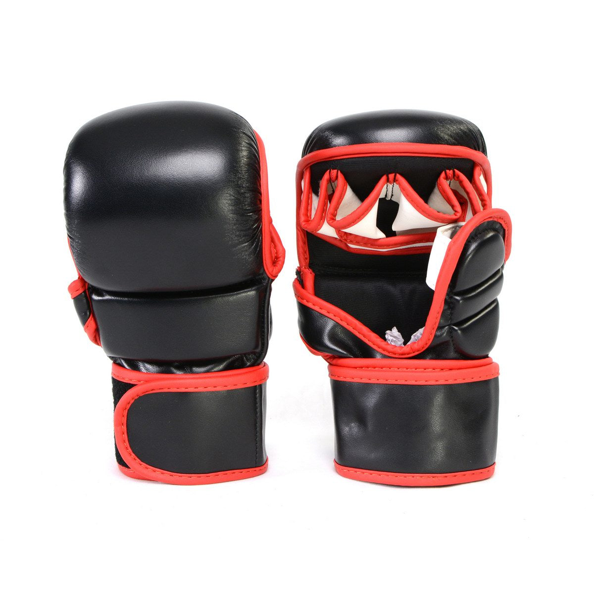 X-Fitness XF2001 7 oz MMA Hybrid Sparring Gloves-BLK/RED