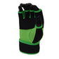 X-Fitness XF3000 Gel Boxing MMA Kickboxing Cross Training Handwrap Gloves-BLK/GREEN