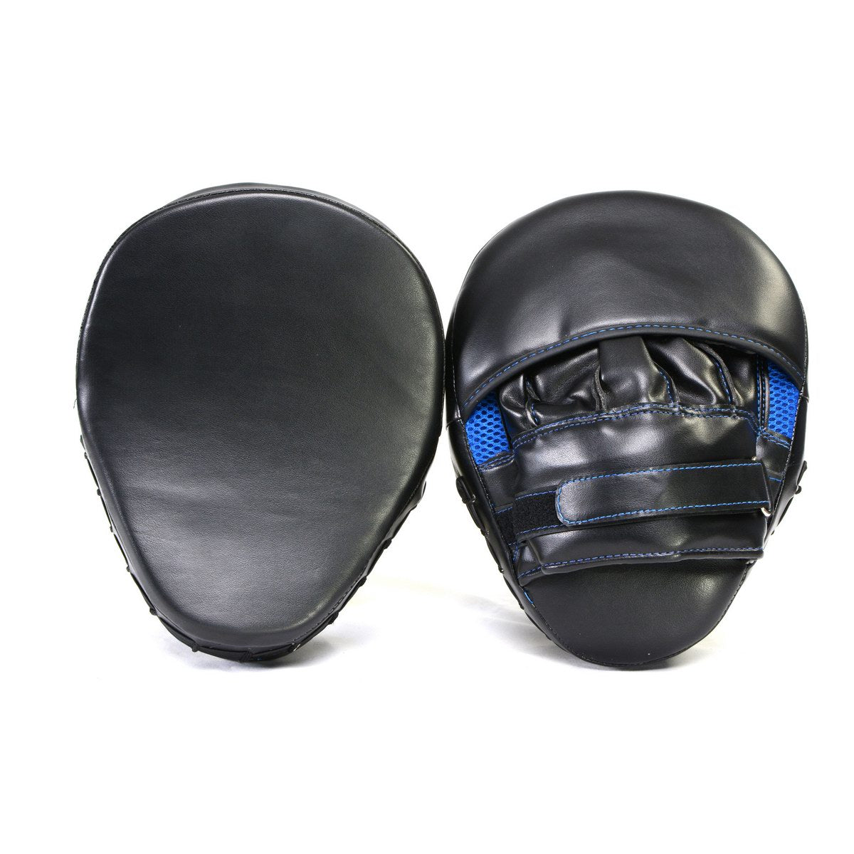 X Fitness XF8000 Curved Boxing MMA Punching Mitts-BLK/BLUE