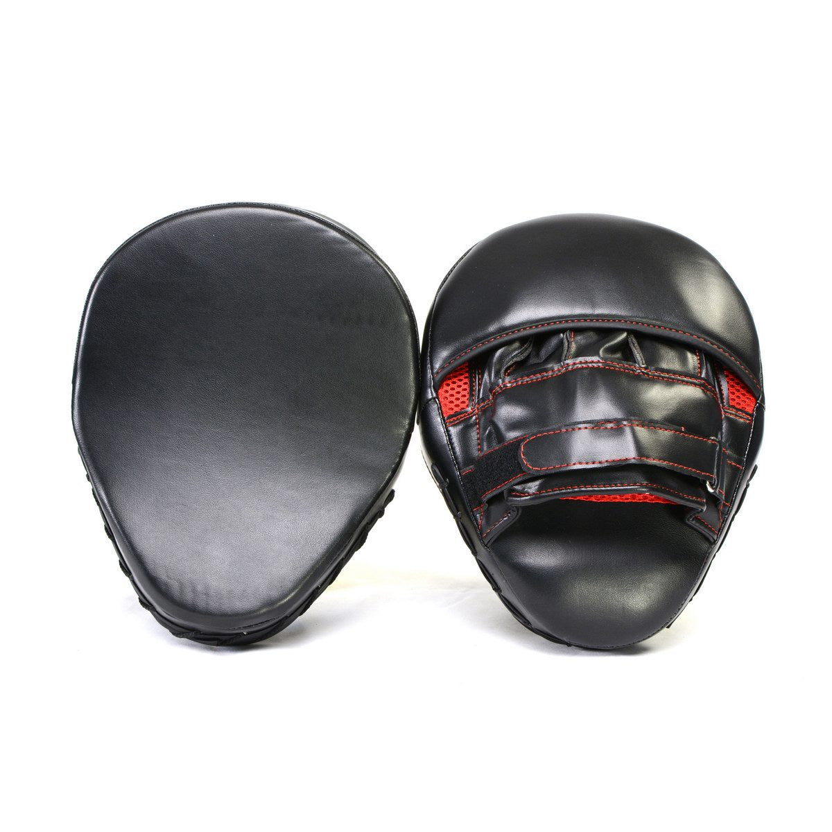 X Fitness XF8000 Curved Boxing MMA Punching Mitts-BLK/RED
