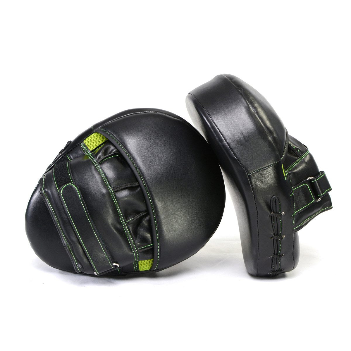 X Fitness XF8000 Curved Boxing MMA Punching Mitts-BLK/GREEN