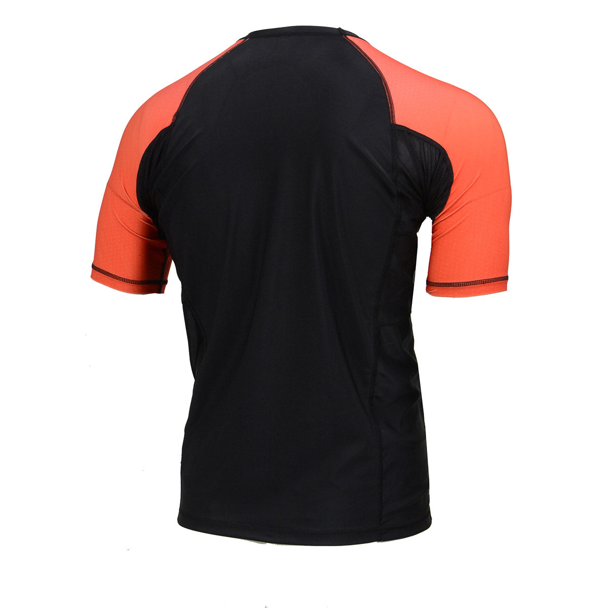 X-Fitness XFM7001 Men's Black and Red Short Sleeve Compression Rash Guard Athletic Shirt- MMA, BJJ, Wrestling, Cross Training