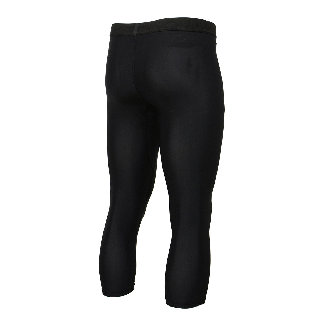 X-Fitness XFM7003 Men's Black 3/4 Length Compression Base Layer Workout Pants Jiu Jitsu Spats Tights