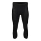 X-Fitness XFM7003 Men's Black 3/4 Length Compression Base Layer Workout Pants Jiu Jitsu Spats Tights