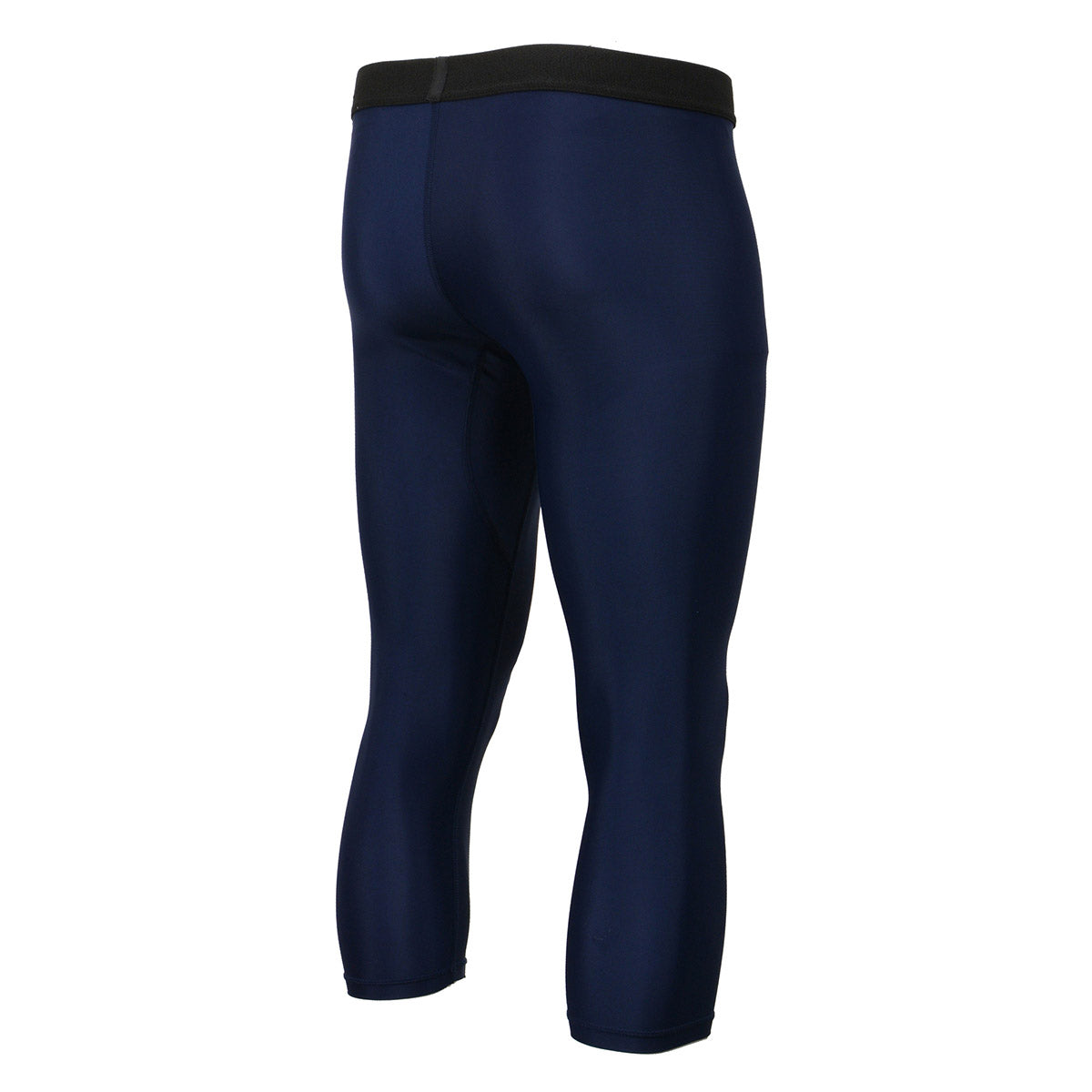 X-Fitness XFM7003 Men's Blue 3/4 Length Compression Base Layer Workout Pants Jiu Jitsu Spats Tights