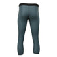 X-Fitness XFM7003 Men's Grey 3/4 Length Compression Base Layer Workout Pants Jiu Jitsu Spats Tights