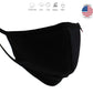 Xelement XS8002 USA Made '100 % Cotton' Black Protective Face Mask